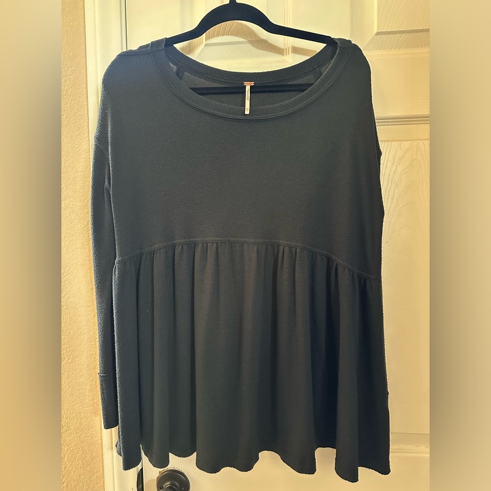 Free People Peplum Babydoll Top